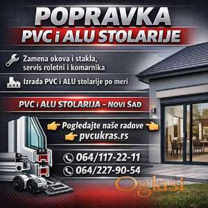 Popravke PVC i ALU stolarije